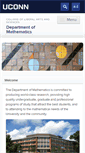 Mobile Screenshot of math.uconn.edu