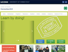 Tablet Screenshot of 4h.uconn.edu