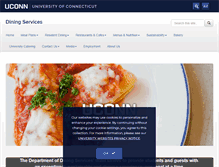 Tablet Screenshot of dining.uconn.edu