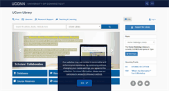 Desktop Screenshot of lib.uconn.edu