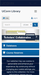 Mobile Screenshot of lib.uconn.edu