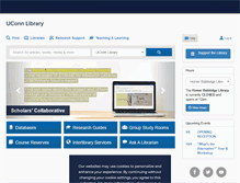 Tablet Screenshot of lib.uconn.edu