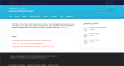 Desktop Screenshot of creativewriting.uconn.edu