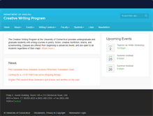 Tablet Screenshot of creativewriting.uconn.edu