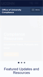 Mobile Screenshot of compliance.uconn.edu