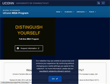 Tablet Screenshot of mba.uconn.edu