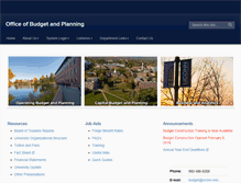 Tablet Screenshot of budget.uconn.edu