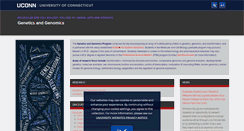 Desktop Screenshot of genetics.uconn.edu