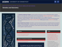 Tablet Screenshot of genetics.uconn.edu