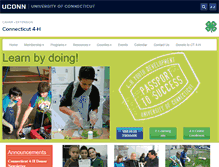 Tablet Screenshot of 4-h.uconn.edu