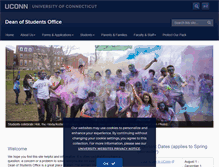 Tablet Screenshot of dos.uconn.edu