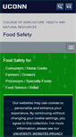 Mobile Screenshot of foodsafety.uconn.edu