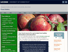 Tablet Screenshot of foodsafety.uconn.edu