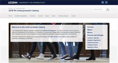 Desktop Screenshot of catalog.uconn.edu