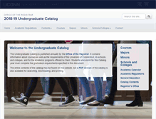 Tablet Screenshot of catalog.uconn.edu
