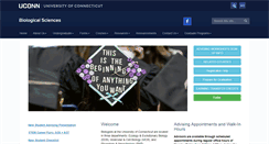 Desktop Screenshot of biology.uconn.edu