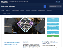 Tablet Screenshot of biology.uconn.edu