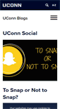 Mobile Screenshot of blogs.uconn.edu