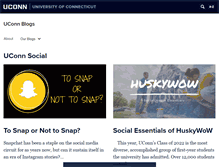 Tablet Screenshot of blogs.uconn.edu