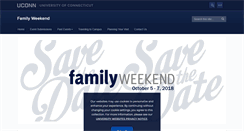 Desktop Screenshot of familyweekend.uconn.edu