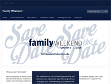 Tablet Screenshot of familyweekend.uconn.edu