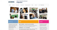 Desktop Screenshot of linguistics.uconn.edu