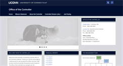 Desktop Screenshot of controller.uconn.edu