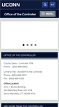 Mobile Screenshot of controller.uconn.edu