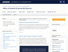 Tablet Screenshot of financialaid.uconn.edu