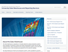 Tablet Screenshot of datawarehouse.uconn.edu