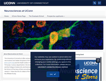 Tablet Screenshot of neuroscience.uconn.edu