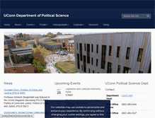 Tablet Screenshot of polisci.uconn.edu