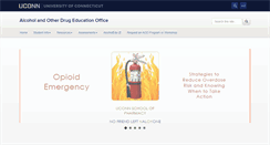 Desktop Screenshot of aod.uconn.edu