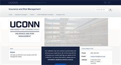 Desktop Screenshot of insurance.uconn.edu