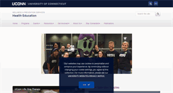 Desktop Screenshot of healthed.uconn.edu