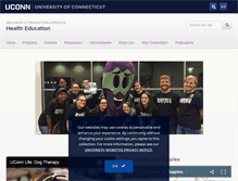 Tablet Screenshot of healthed.uconn.edu