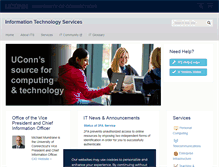 Tablet Screenshot of its.uconn.edu