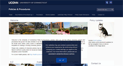 Desktop Screenshot of policy.uconn.edu