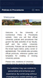 Mobile Screenshot of policy.uconn.edu