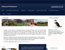 Tablet Screenshot of policy.uconn.edu