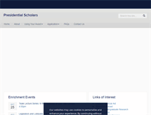Tablet Screenshot of presidentialscholars.uconn.edu