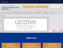 Tablet Screenshot of csd.uconn.edu
