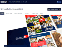Tablet Screenshot of communications.uconn.edu