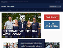 Tablet Screenshot of foundation.uconn.edu