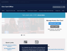 Tablet Screenshot of onecard.uconn.edu