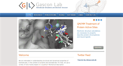 Desktop Screenshot of gascon.chem.uconn.edu