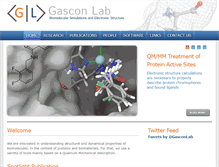 Tablet Screenshot of gascon.chem.uconn.edu