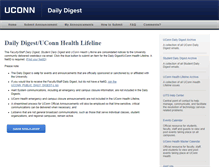 Tablet Screenshot of dailydigest.uconn.edu