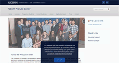Desktop Screenshot of prelaw.uconn.edu
