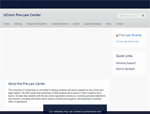 Tablet Screenshot of prelaw.uconn.edu